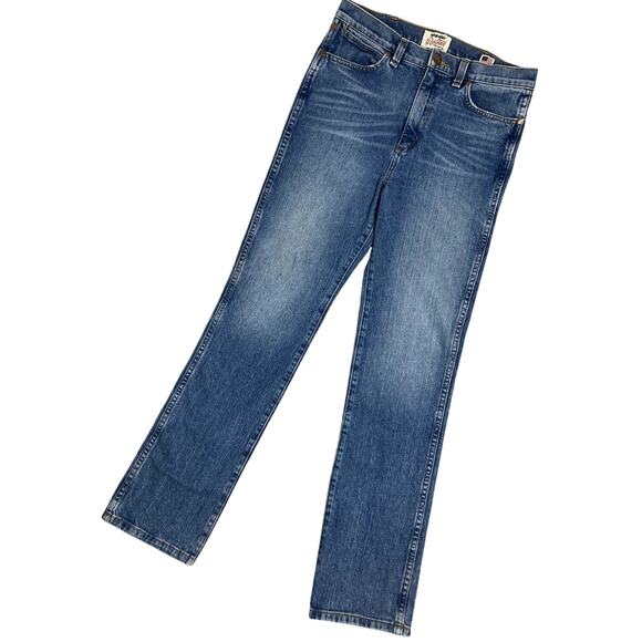 Wrangler Rooted USA Collection Jeans Mens 30X32 Blue Whiskered Western Cowboy - Picture 1 of 13
